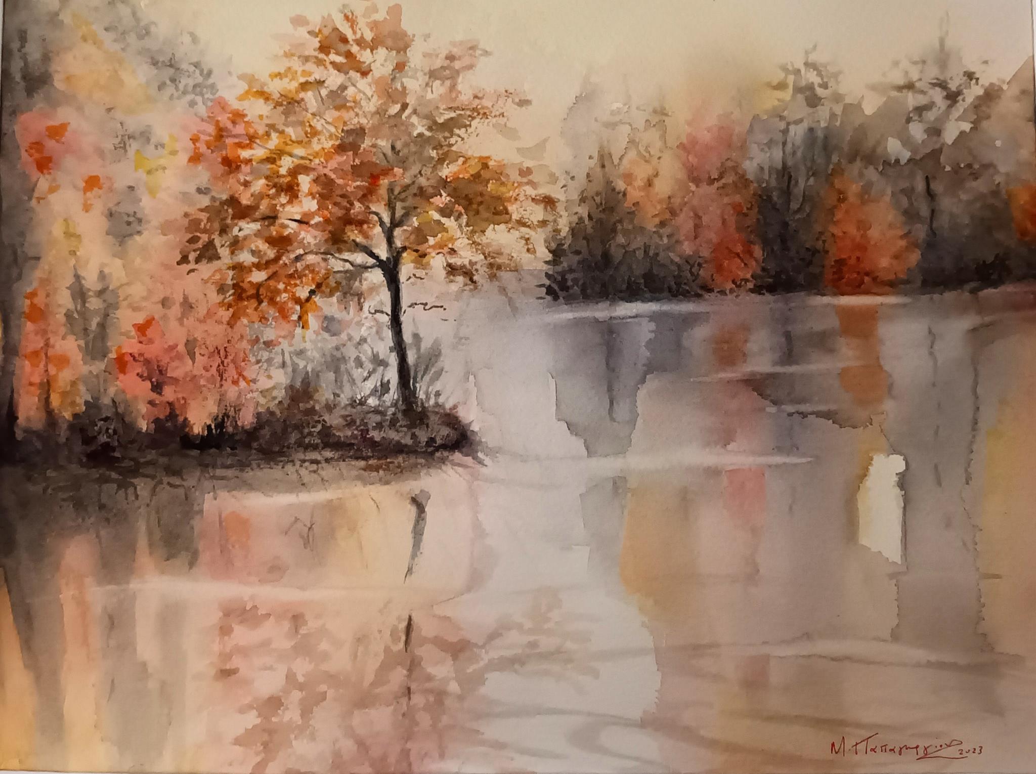  Autumn reflections Ι 30x40cm 